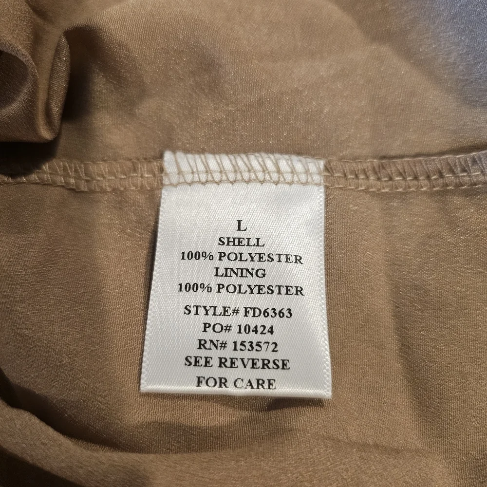Bohme Lotte Mini Brown & Tan Long Sleeve Dress Sz L